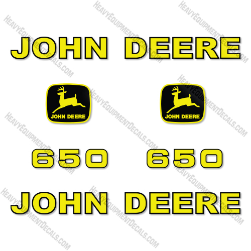 John Deere 650 Decal Kit Hay Rake- Aftermarket Kit  