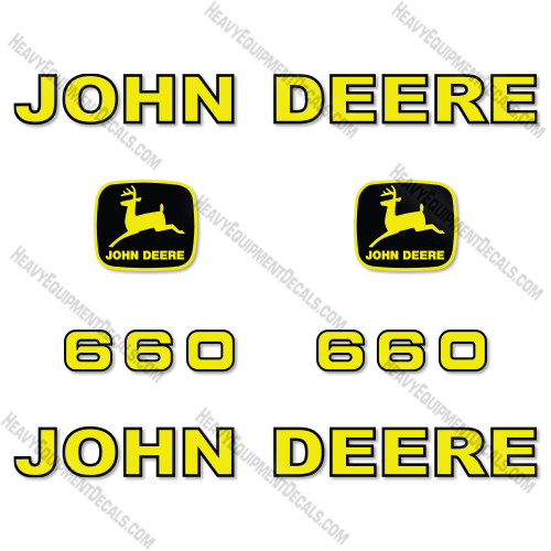 John Deere 660 Decal Kit Hay Rake- Aftermarket Kit 