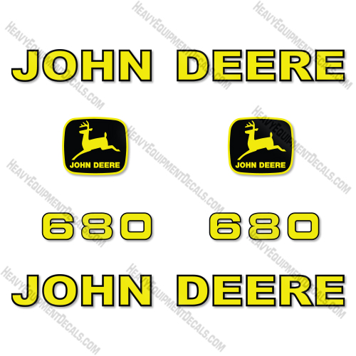John Deere 680 Decal Kit Hay Rake- Aftermarket Kit   