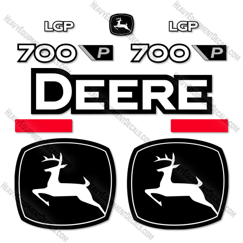 John Deere 700P Decal Kit Dozer- Aftermarket Kit   decal kit, deere, john deere