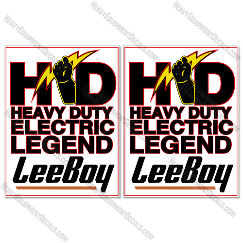 LeeBoy HD Electric Decal Kit Paver - Aftermarket Kit 