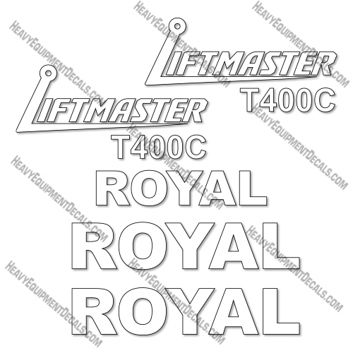 Liftmaster Royal T400C Decal Kit Forklift - Aftermarket Kit  decal kit, decals