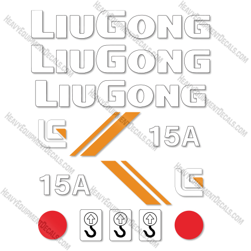 Liugong 15A Decal Kit Forklift- Aftermarket Kit 