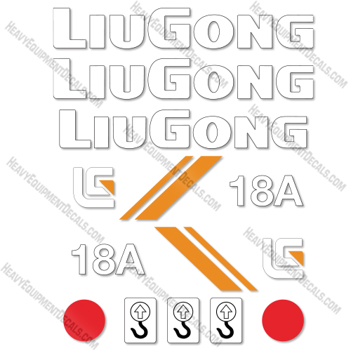 Liugong 18A Decal Kit Forklift- Aftermarket Kit  