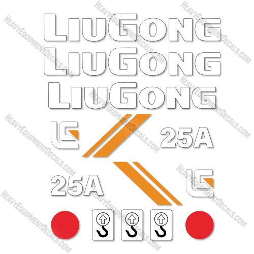 Liugong 25A Decal Kit Forklift- Aftermarket Kit  