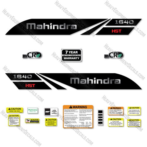 Mahindra 1640 Decal Kit Tractor - Aftermarket Kit decals, decal kit