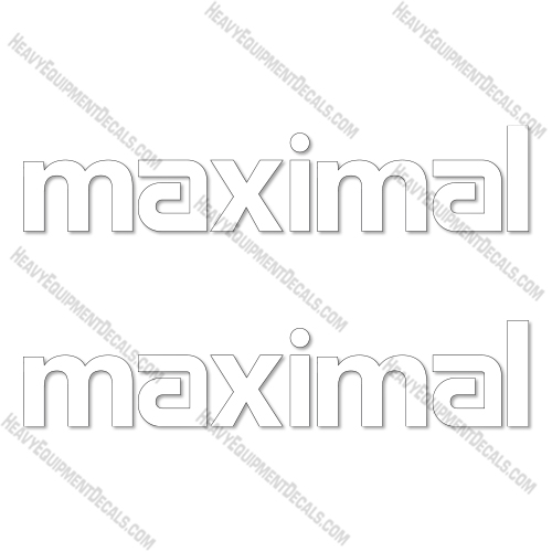 Maximal Logo Decal Kit Forklift - Aftermarket Kit 
