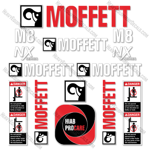 Fits Moffett M8 NX Series Decal Kit Forklift  decal kit