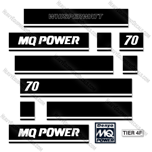 MQ Power 70 Decal Kit Generator- Aftermarket Kit  decal kit, mq power, multi