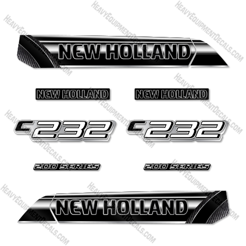 Fits New Holland C232 Decal Kit Compact Track Loader - Custom Midnight  decal kit, new holland,