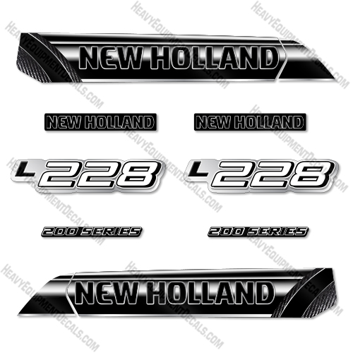 Fits New Holland L228 Decal Kit Skid Steer- Custom Midnight    decal kit, new holland,