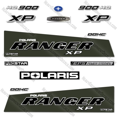 Polaris Ranger 900 XP 2016 Sage Green Decal Kit UTV -  Aftermarket Kit  decal kit, polaris ranger, 