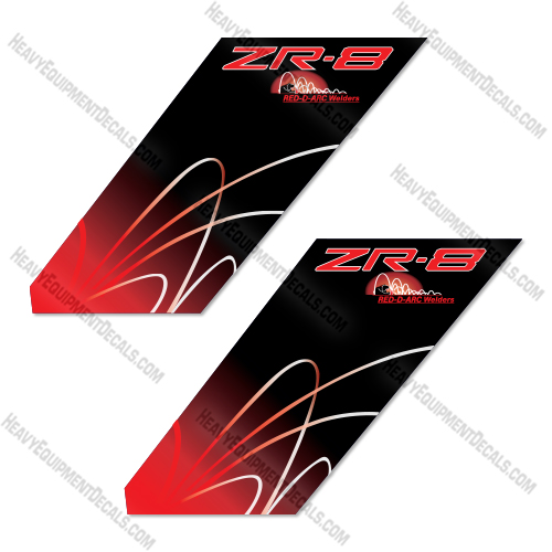 Red D ARC ZR8 Decal Kit Welder- Aftermarket Kit  