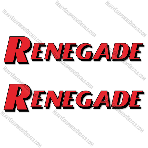Fits Renegade Logo 18 inch Decal Kit Tow Truck  