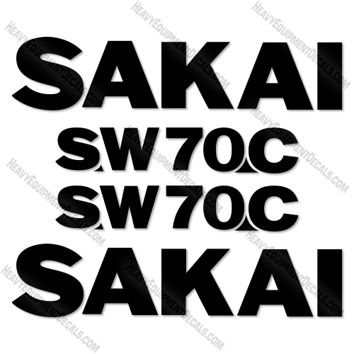 Fits Sakai SW70C Decal Kit Compactor  decal kit
