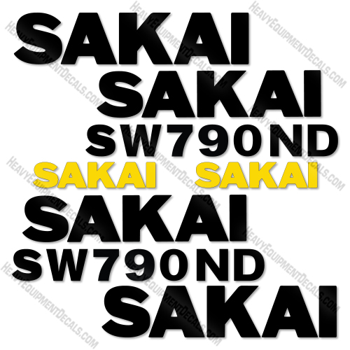 Fits Sakai SW790ND Decal Kit Roller  decal kit