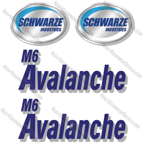 Fits Schwarze M6 Avalanche Decal Kit Sweeper decal kit, sweeper