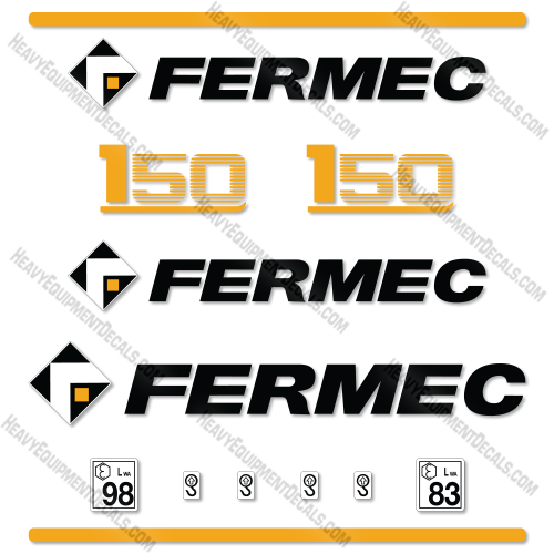 Fits Terex-Fermec 150 Decal Kit Mini Excavator  decal kit,