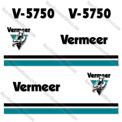Vermeer V5750 Decal Kit Trencher- Aftermarket Kit  vermeer, decal kit, declas 