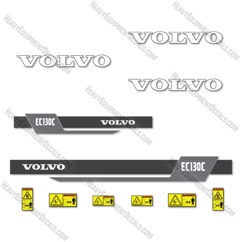 Fits Volvo EC130C Decal Kit Excavator 