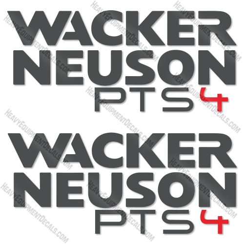 Fits Wacker Neuson PTS4 Decal Kit Pump 