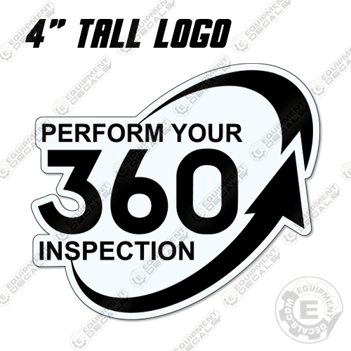 Brice 360 Inspection Logo - CLEAR VINYL - 4" 
