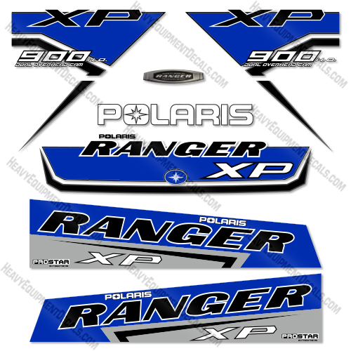 Fits Polaris Ranger 900XP EPS 2017 Dark Blue Decal Kit Utility Vehicle  decal kit, polaris ranger, 900xp