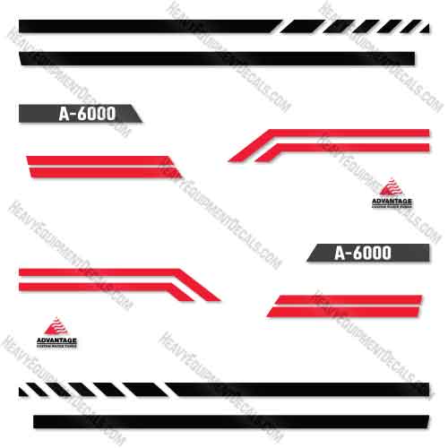 Advantage A-6000 Water Truck Decal Kit  