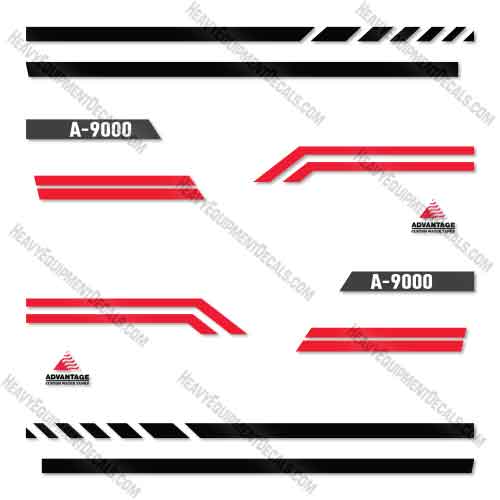 Advantage A-9000 Water Truck Decal Kit  