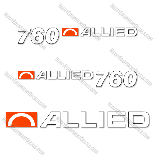 Fits Allied 760 Decal Kit Front End Loader 760, decal kit