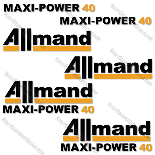 Fits Allmand Maxi-Power 40 Decal Kit Mobile Generator air, decal kit, maxi, maxi-air