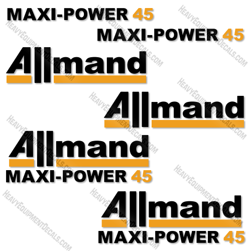 Fits Allmand Maxi-Power 45 Decal Kit Mobile Generator air, decal kit, maxi, maxi-air