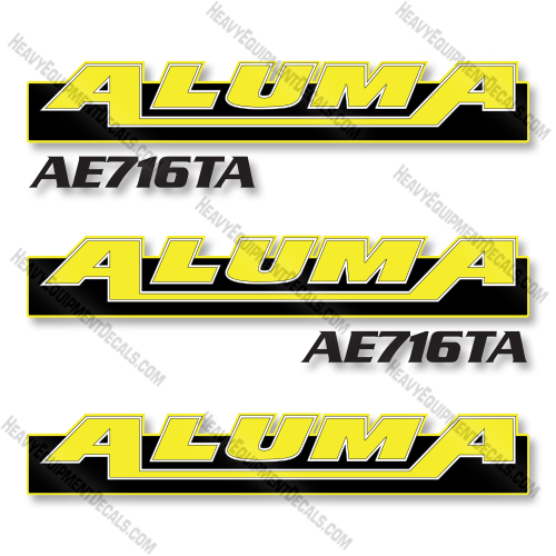 Aluma AE716TA Decal Kit Trailer - Aftermarket Kit 