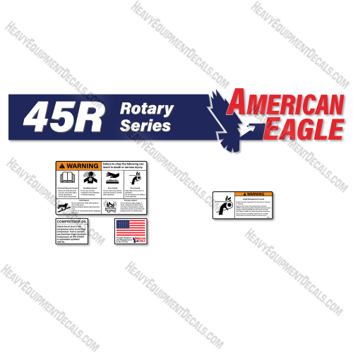 American Eagle 45R Decal Kit Air Compressor - Aftermarket Kit 