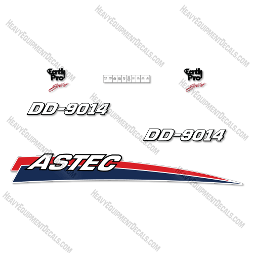 Fits Astec DD-9014 Decal Kit Directional Drill 9014, dd9014, dd-9014