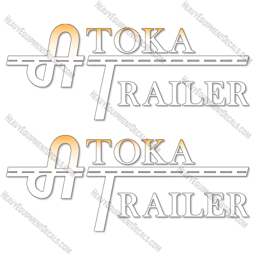 Fits Atoka Trailer 16 inch Logos Decal Kit Trailer  decal kit