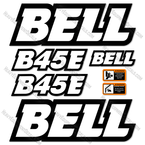 Fits Bell B45E Decal Kit Articulated Dump Truck 45, 45e, b45, b45e, decal kit