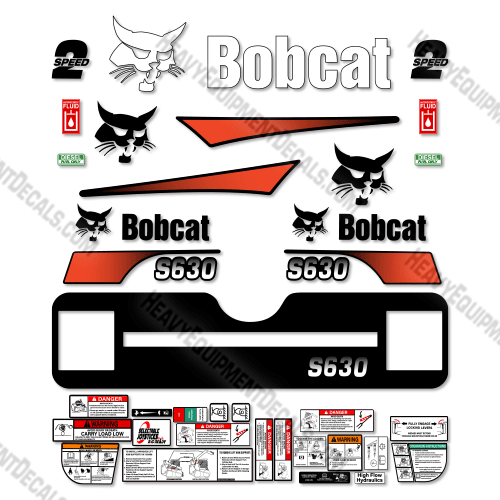 Fits Bobcat S-630 Decal Kit Skid Steer M-2 630, decal kit, M2