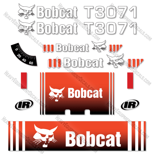 Fits Bobcat T3071 Decal Kit Telehandler 3017, decal kit, t3017