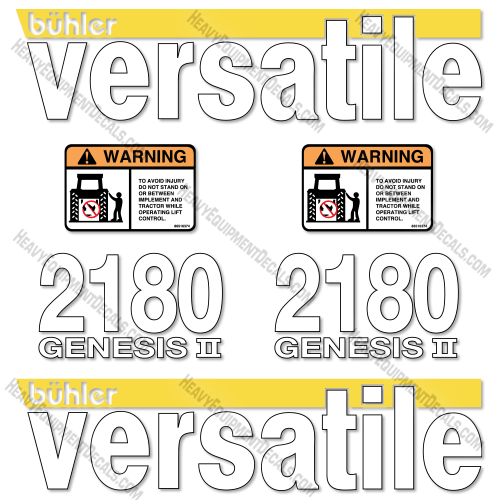 Buhler Versatile 2180 Genesis 2 Decal Kit Tractor 2180, genesis II, decals