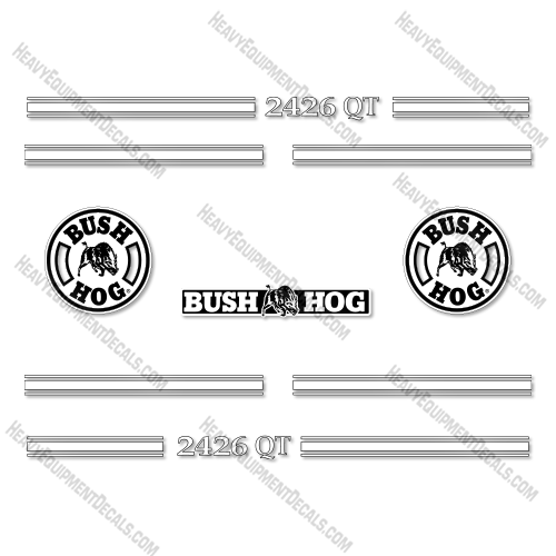 Fits Bush Hog 2426 QT Front End Loader Decal Kit decal kit