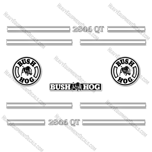 Fits Bush Hog 2846 QT Front End Loader Decal Kit decal kit