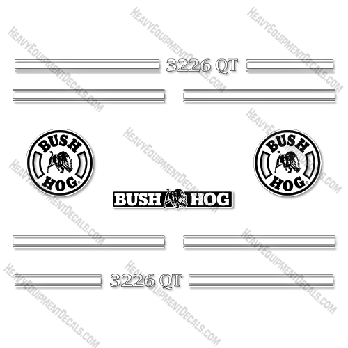 Fits Bush Hog 3226 QT Front End Loader Decal Kit decal kit