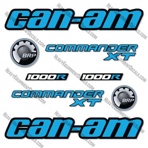 Fits Can-Am Commander XT 1000 Decal Kit Utility Vehicle  - BLUE AND BLACK 1000, decal kit, , r 1000, xt