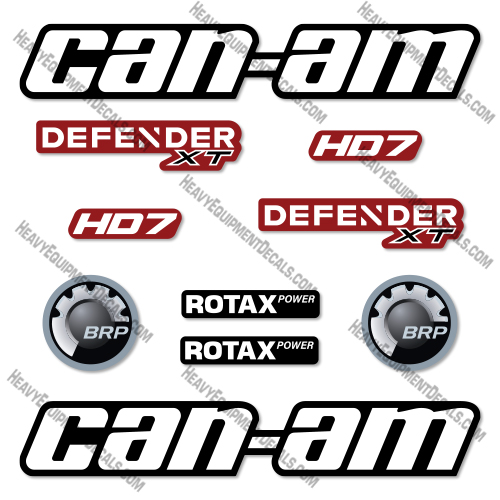 Can-Am Defender XT HD7 Decal Kit UTV - Aftermarket Kit  1000, decal kit, , r 1000, xt