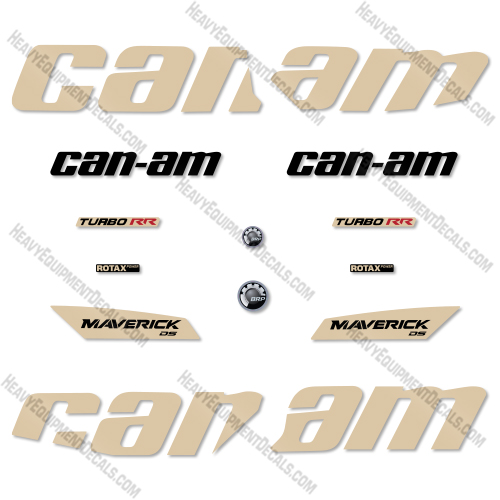 Can-Am Maverick DS 2020 4 Door Decal Kit ATV -Custom Tan- Aftermarket Kit  