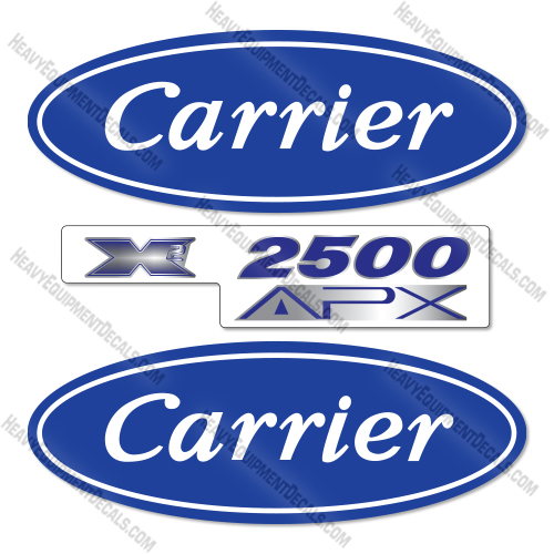 Carrier X2  2500 Decal Kit Refrigeration Unit - Aftermarket Kit decals