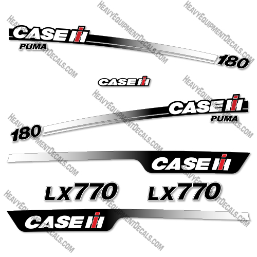 Case 180 Puma + Case lx770 Package Decal Kit Tractor - Aftermarket Kit 
