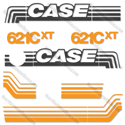 Fits Case 621C XT Decal Kit Wheel Loader 621, 621-c, 621c, case, decal kit, wheel loader