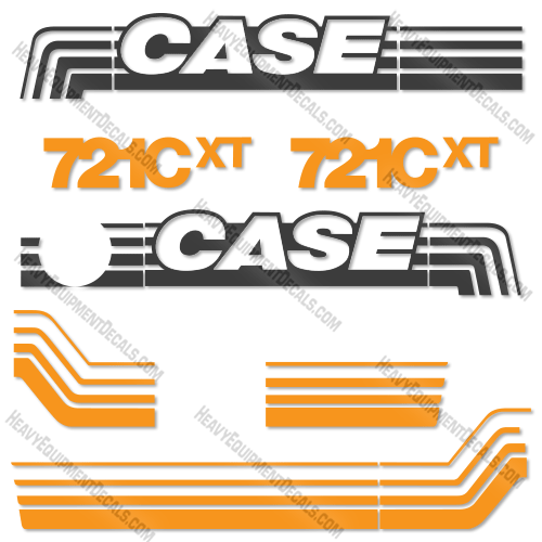 Fits Case 721C XT Decal Kit Wheel Loader 721, 721-c, 721c, case, decal kit, wheel loader